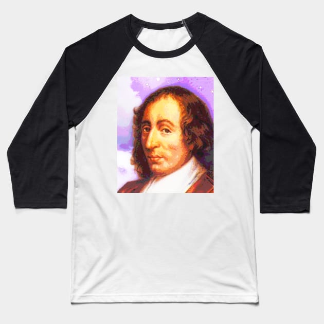 Blaise Pascal Portrait | Blaise Pascal Artwork 3 Baseball T-Shirt by JustLit